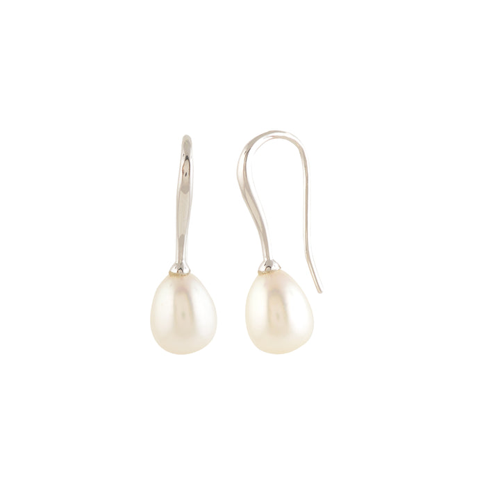 Classic Drop Pearl Earrings (Freshwater Pearl Hanging Earrings)