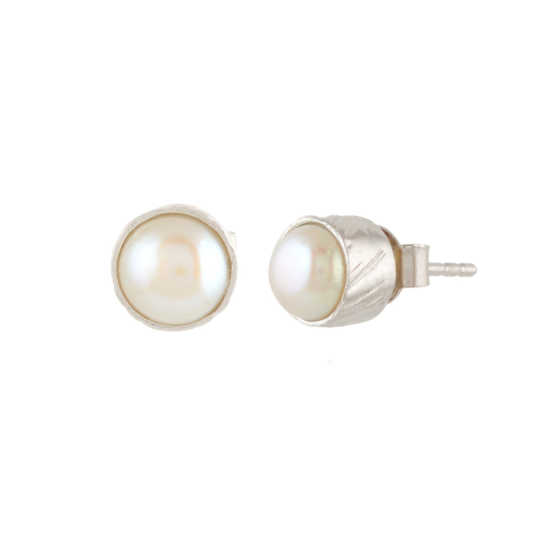 Freshwater Pearl Silver Studs