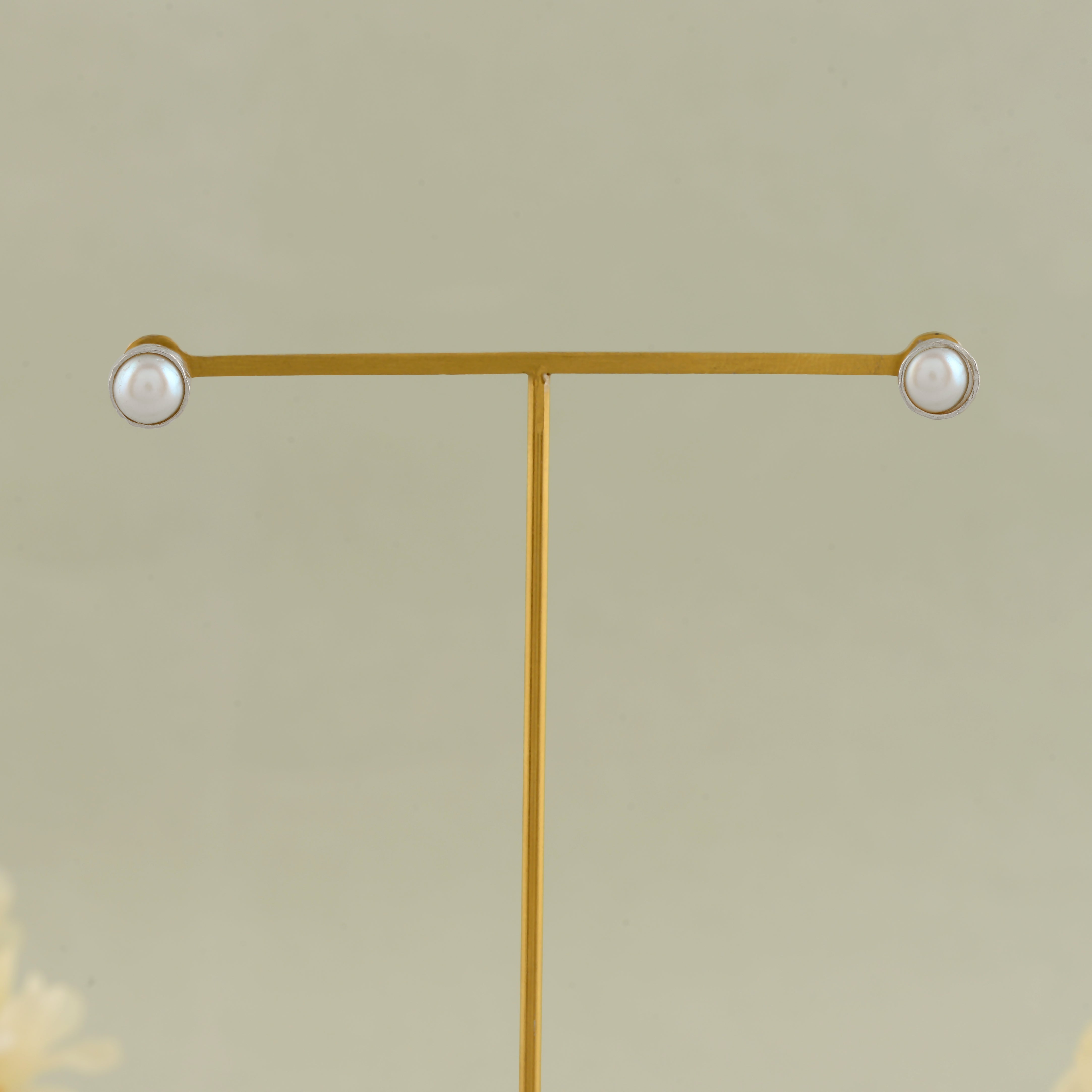 Freshwater Pearl Silver Studs