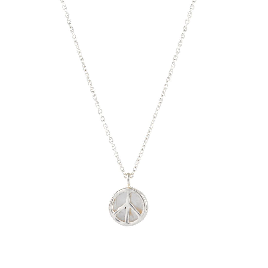 Peace Pendant on a Delicate Chain - Krishna Jewellers Pearls and Gems