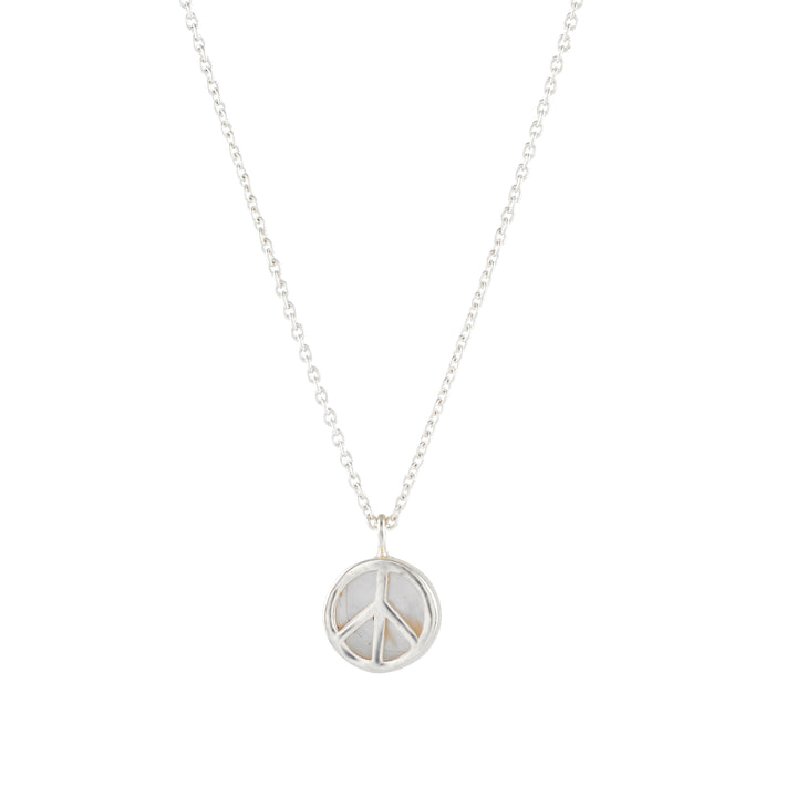 Peace Pendant on a Delicate Chain - Krishna Jewellers Pearls and Gems