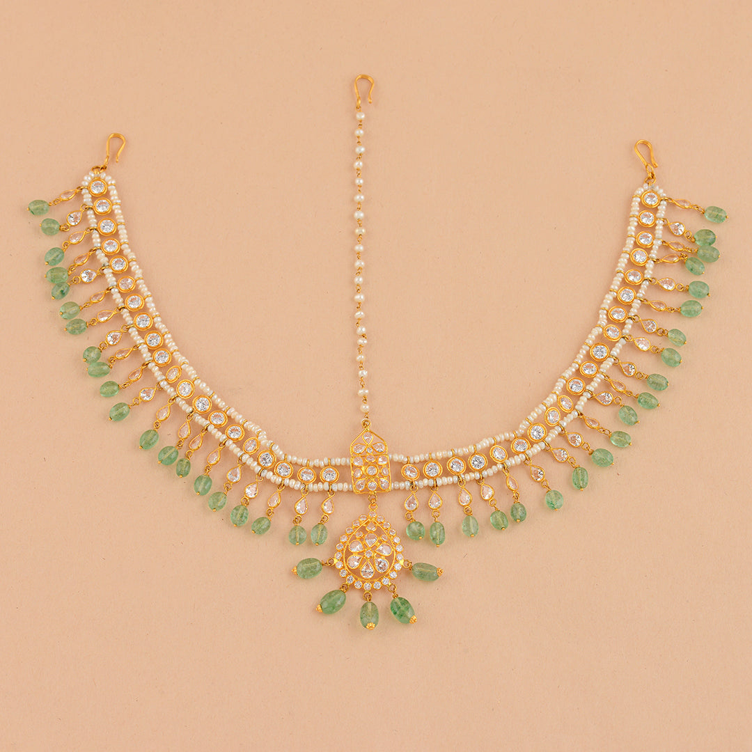 Pearl Short Necklace With Drop Beads - Krishna Jewellers Pearls and Gems