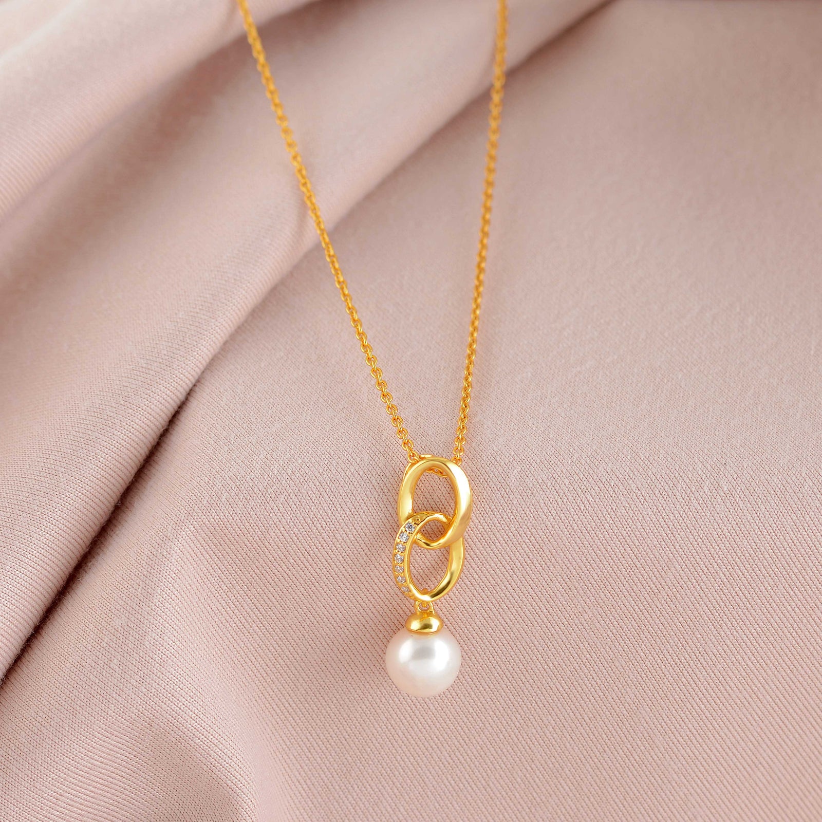 Stylish Freshwater Pearl Pendant Necklace - Krishna Jewellers Pearls and Gems