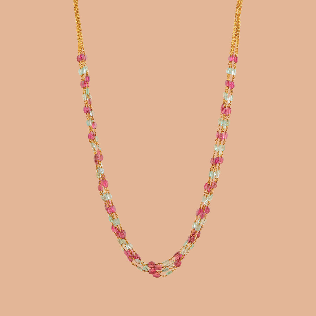 Imperial Emerald Necklace In Gold - Krishna Jewellers Pearls and Gems