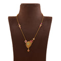 Single Line Gold Chain with Semi-Precious Stone