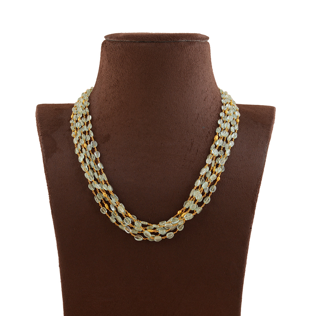 Majestic Emerald Necklace in Gold - Krishna Jewellers Pearls and Gems