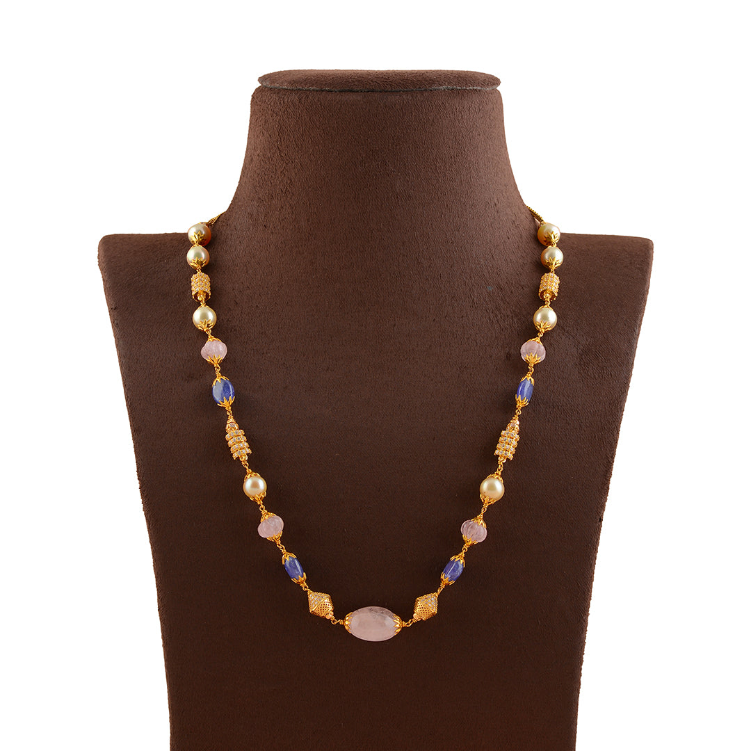 Timeless Elegance: Exquisite Gold  Pearl Necklace - Krishna Jewellers Pearls and Gems