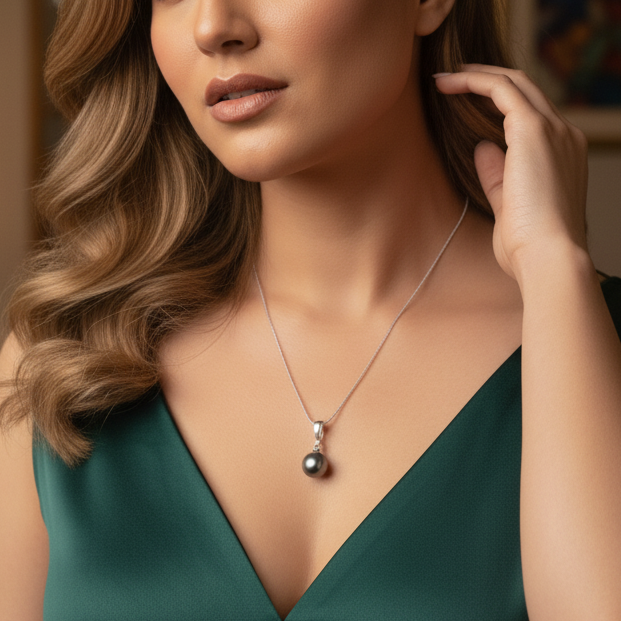 Classic Tahitian South Sea  Pearls Necklace Set