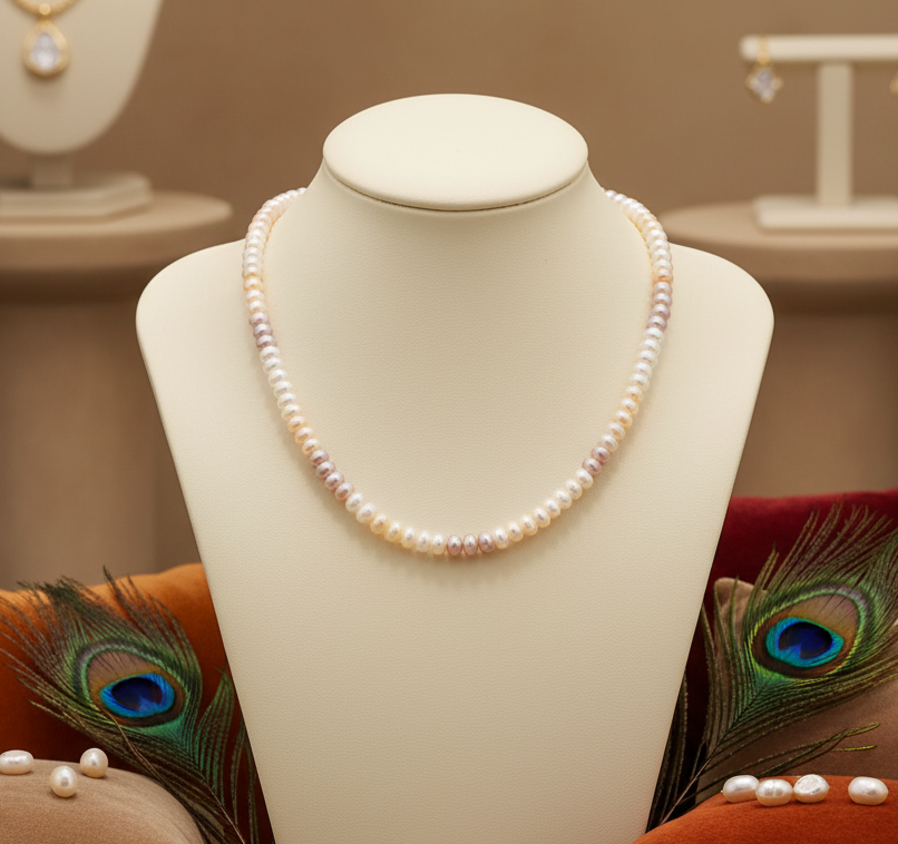 Multicolor Button Pearls String | S0136
