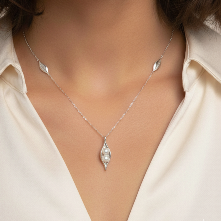 Stylish Fresh Water Pearl Pendant Necklace