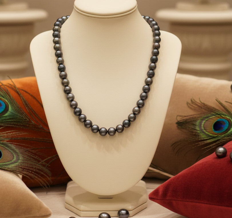 Tahitian Grey Pearl Necklace String