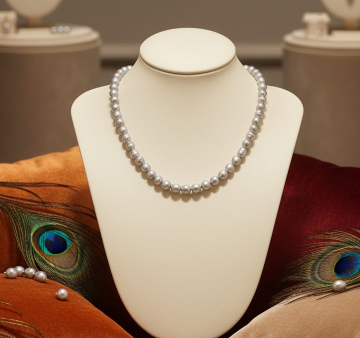 Steel Grey Pearl String | S1614