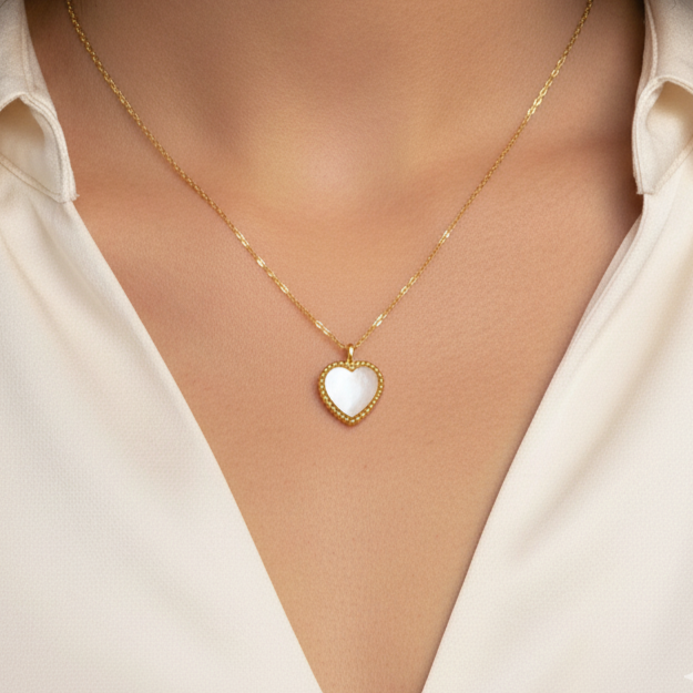 Captivating Heart Stone Necklace