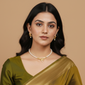 Exquisite Pearl Necklace Set Timeless Elegance