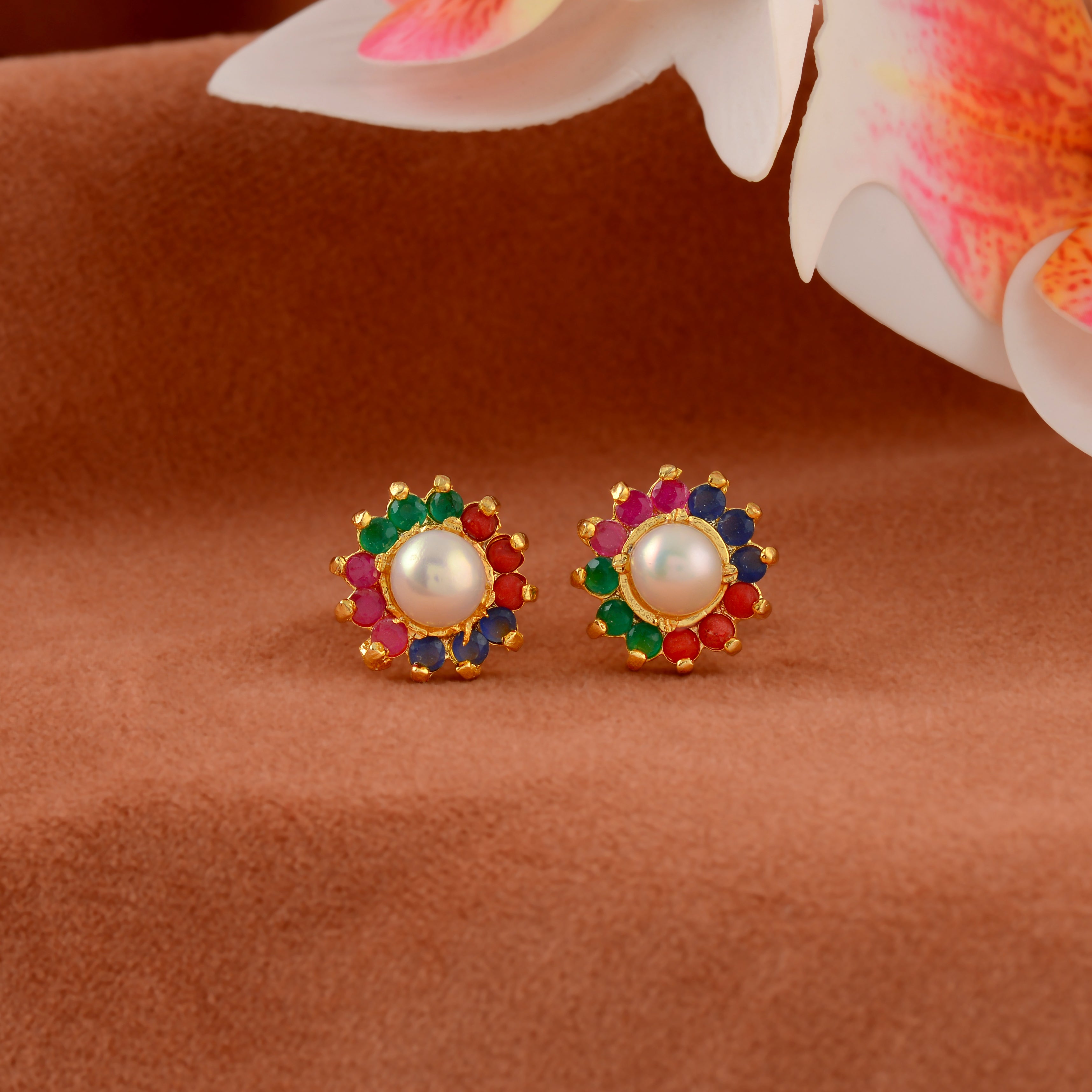 Fancy Color Pearl Stud