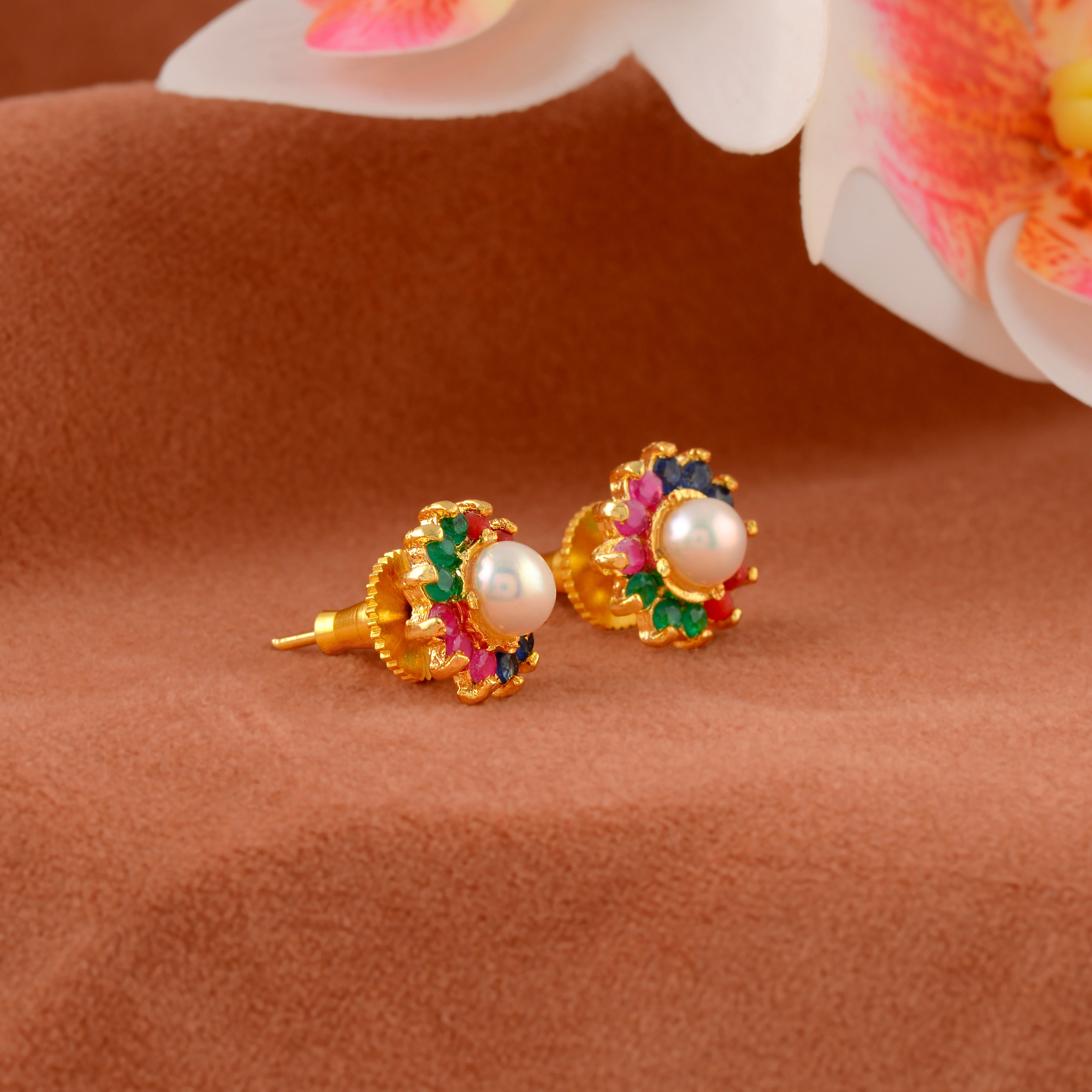 Fancy Color Pearl Stud