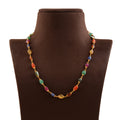 Celestial Sparkle: Navaratna Gold Necklace