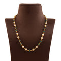 Beautiful Emerald and Cultured Pearl Necklace