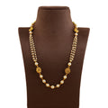 Grandiose Long Pearl Necklace in Gold