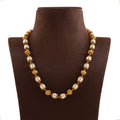 Oceanic Opulence: South Sea Pearl Necklace with Nakshi Balls