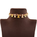 Trendy Gold Pearl Choker