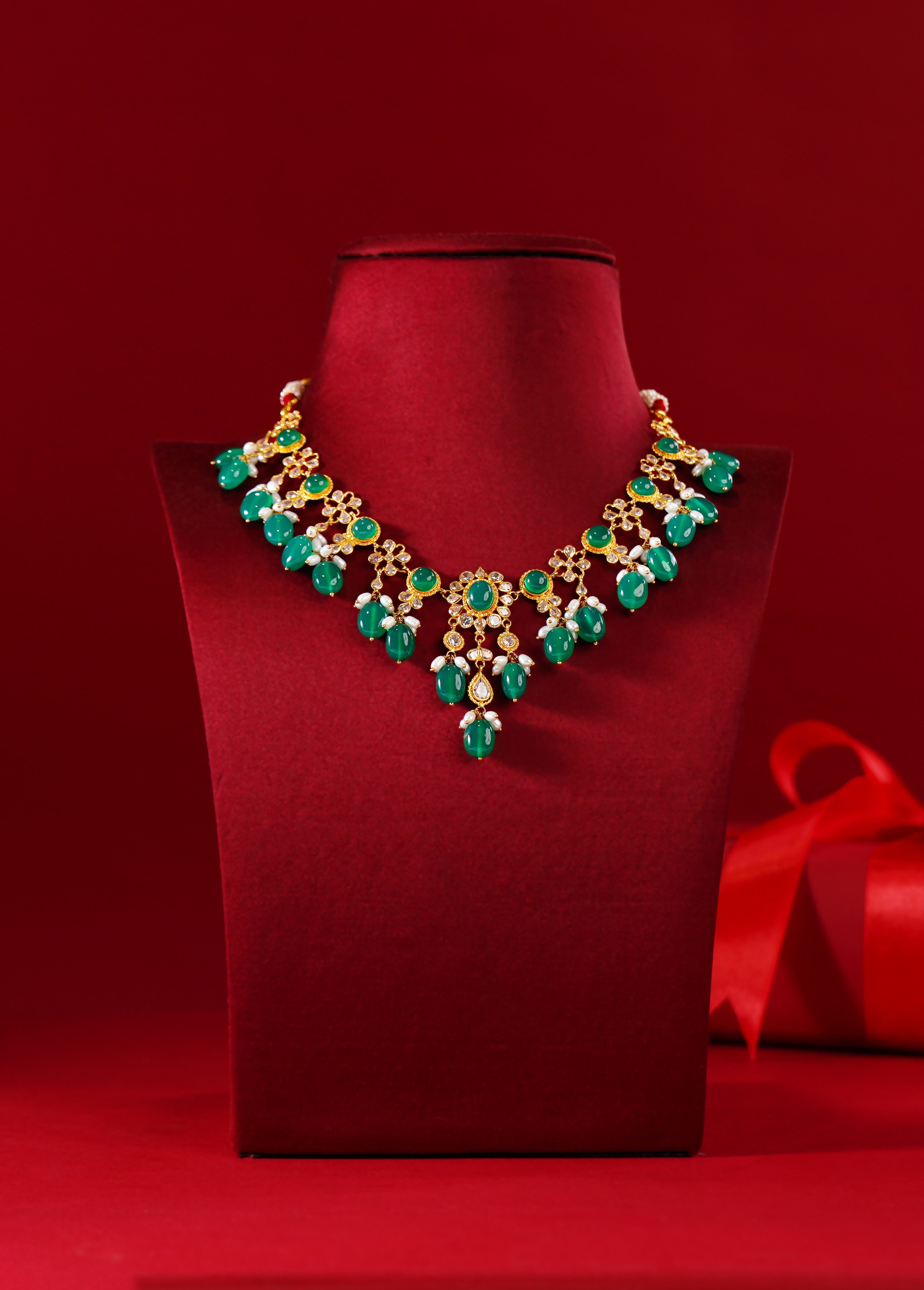 Royal 22K Pearl Bridal Necklace