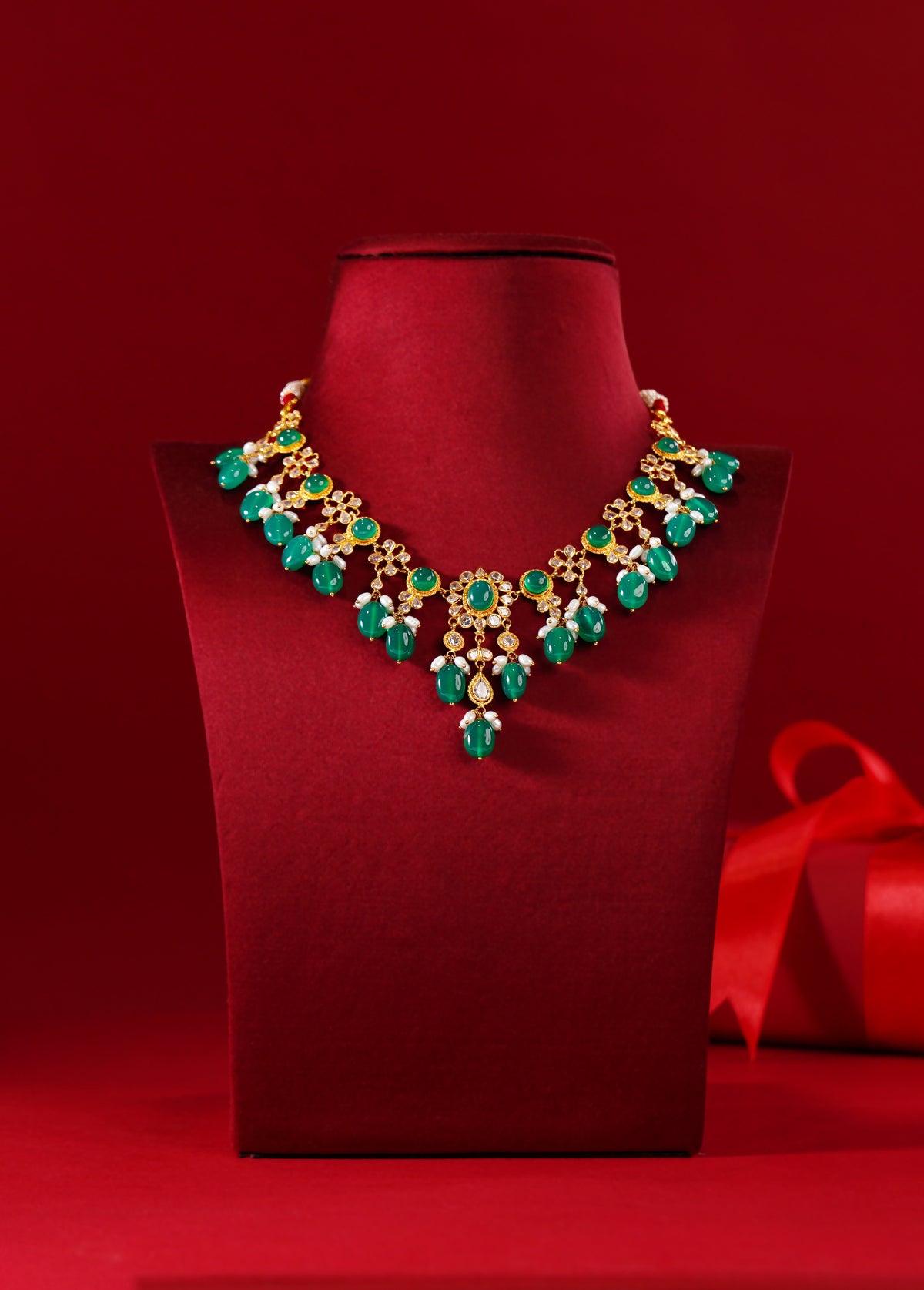 Royal 22K Pearl Bridal Necklace