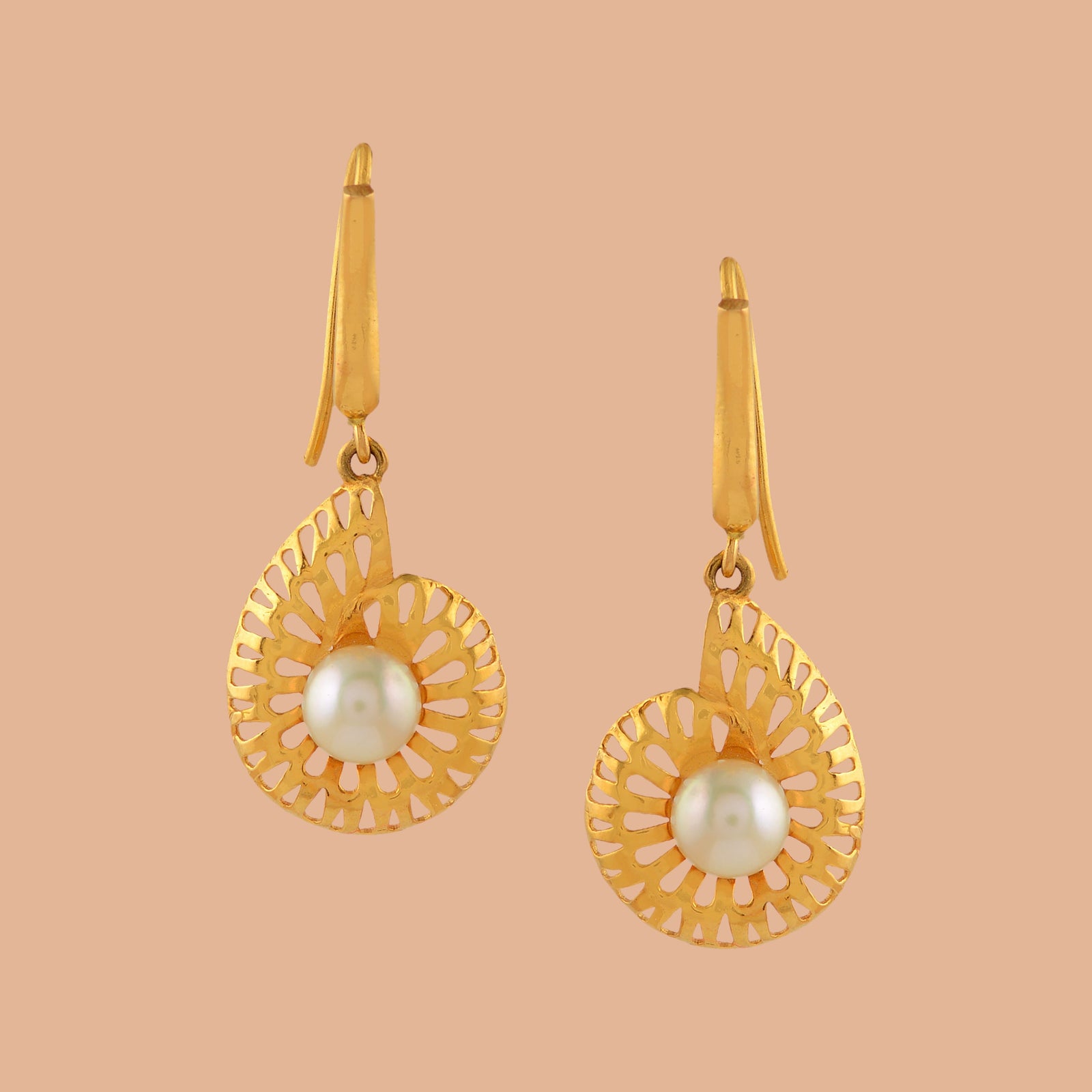 Twirl Gold Pearl Tops - Krishna Jewellers Pearls and Gems