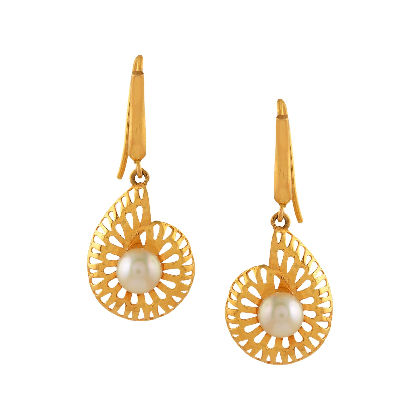 Twirl Gold Pearl Tops - Krishna Jewellers Pearls and Gems