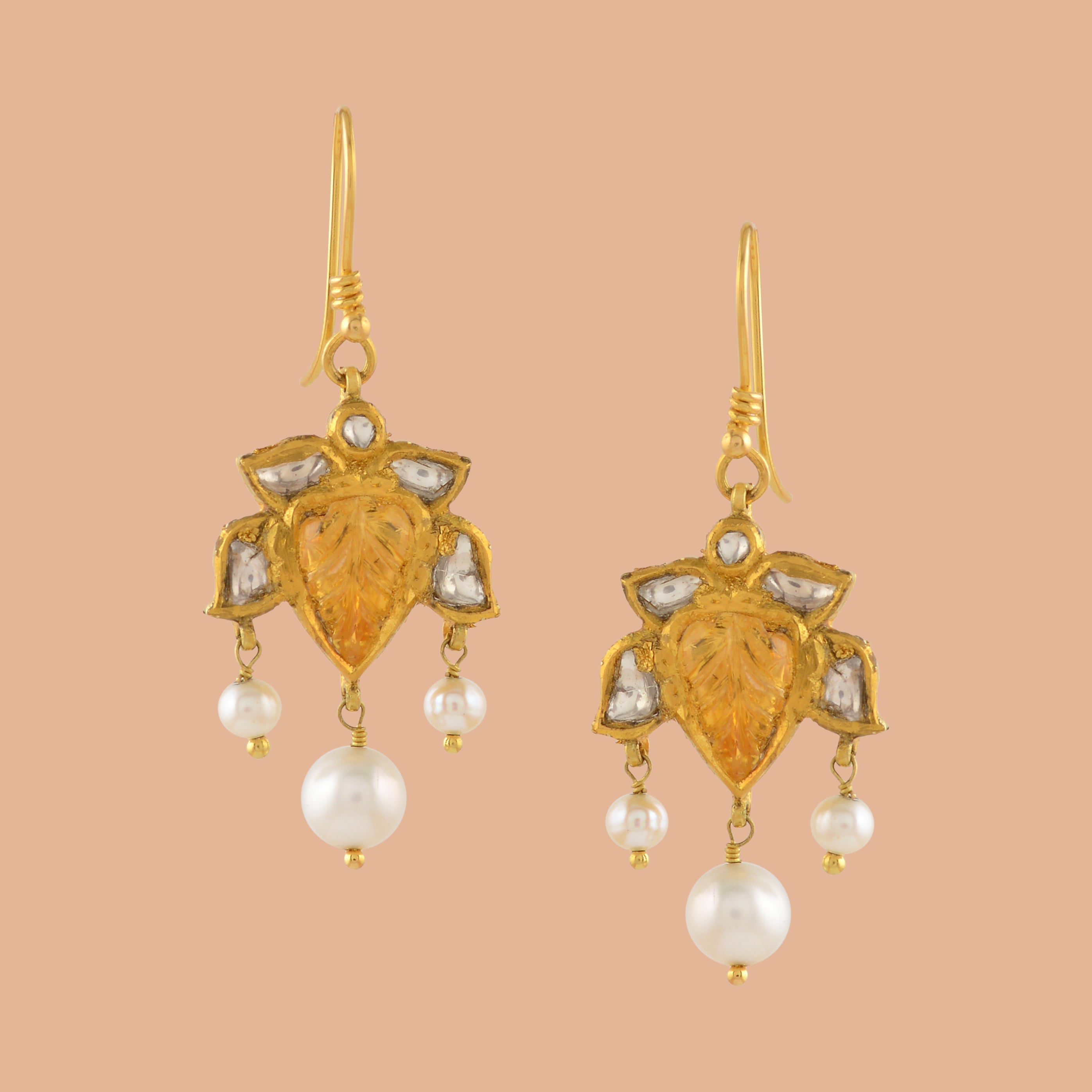 Chic Look Gold Pearl Tops - Krishna Jewellers Pearls and Gems