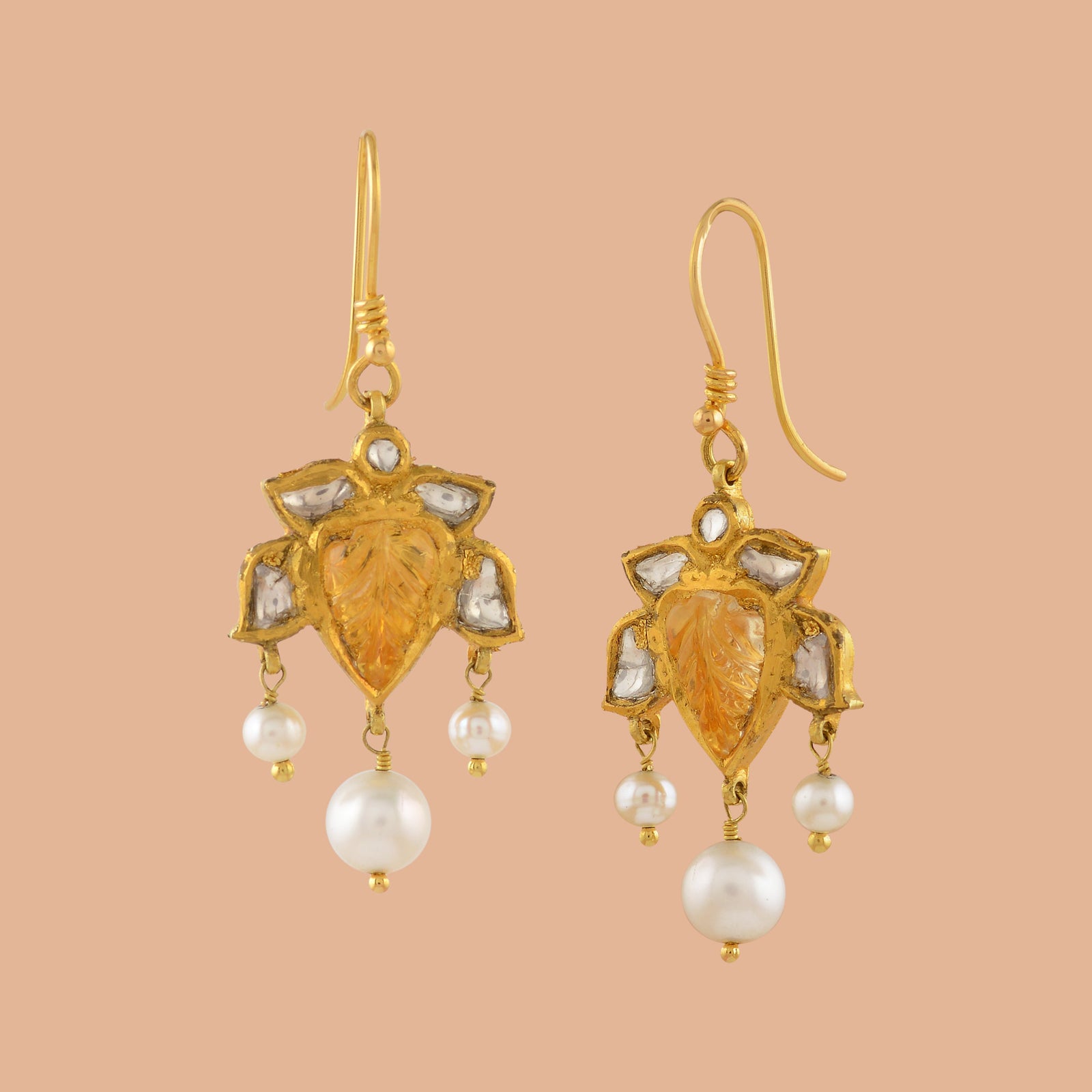 Chic Look Gold Pearl Tops - Krishna Jewellers Pearls and Gems