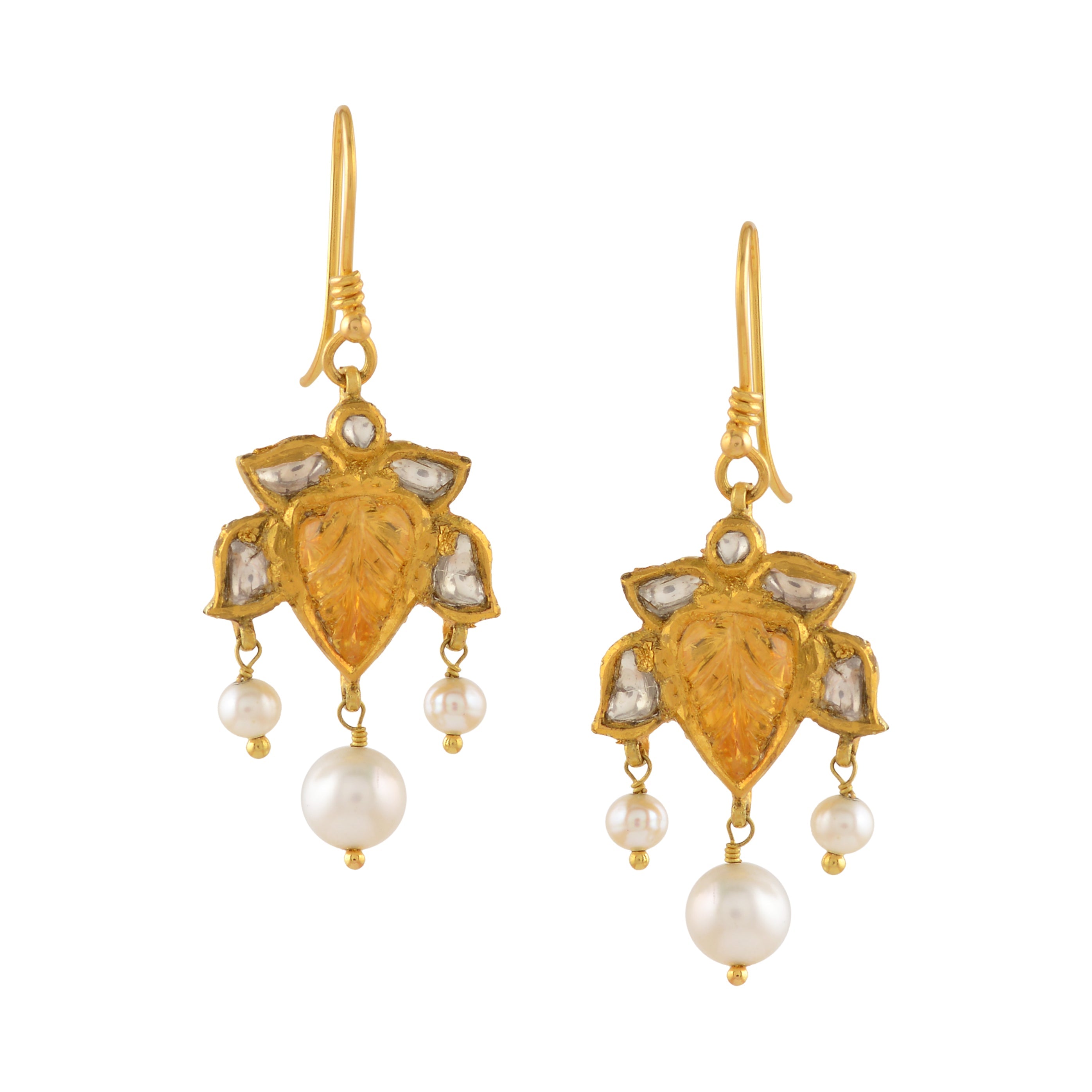 Chic Look Gold Pearl Tops - Krishna Jewellers Pearls and Gems