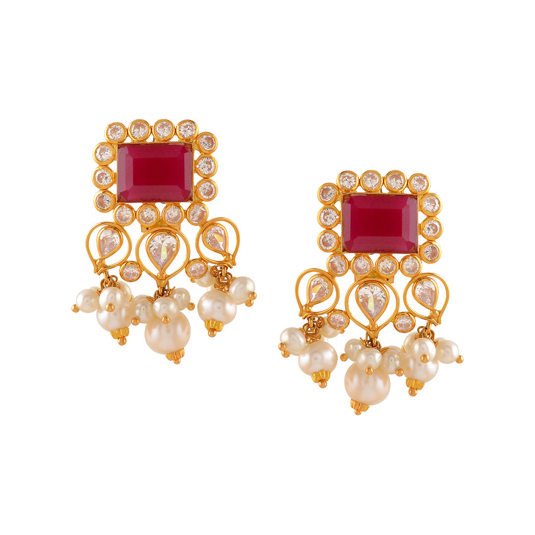 Gold Pearl Tops With Guttapusalu - Krishna Jewellers Pearls and Gems