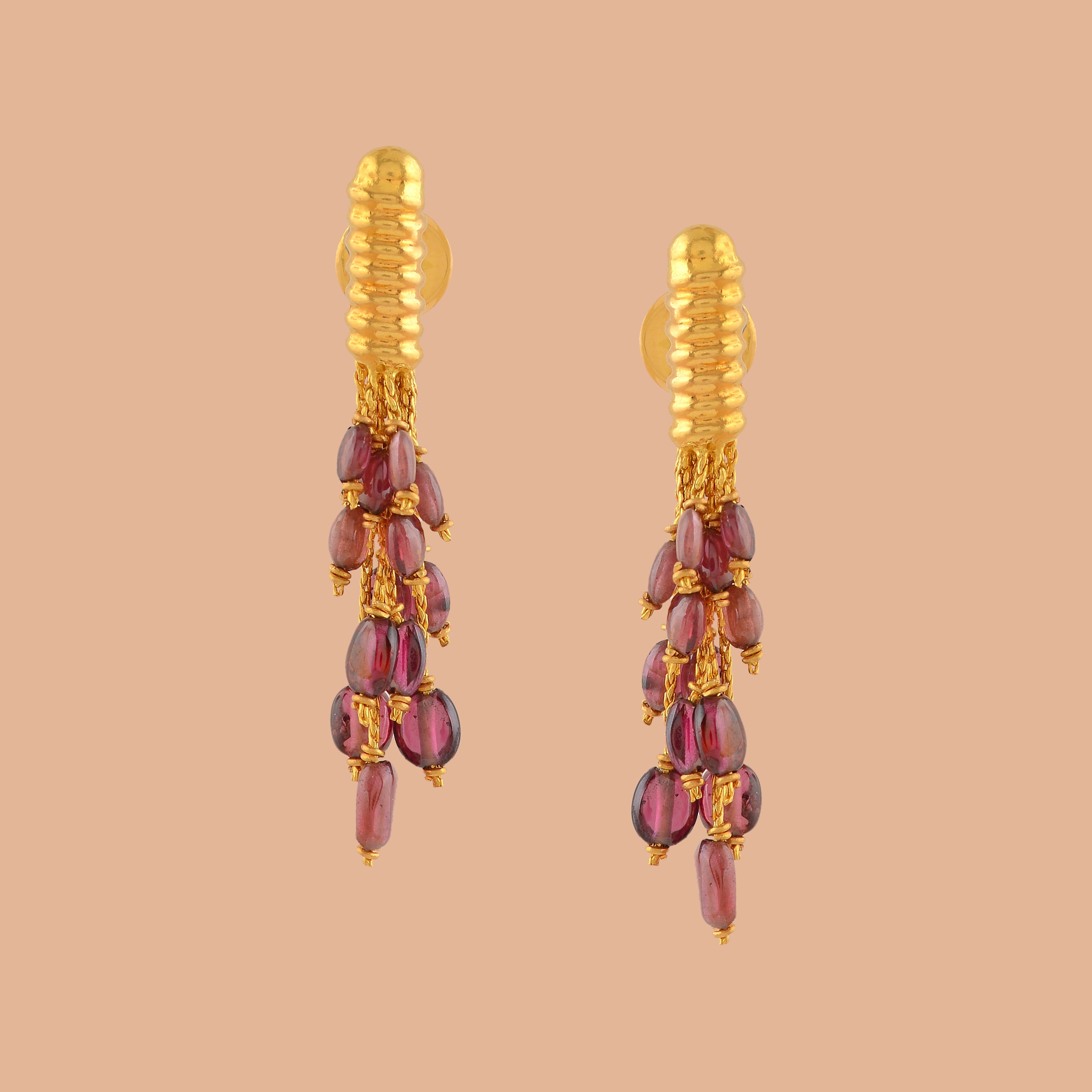 Minimal Gold Pearl Earrings - Krishna Jewellers Pearls and Gems