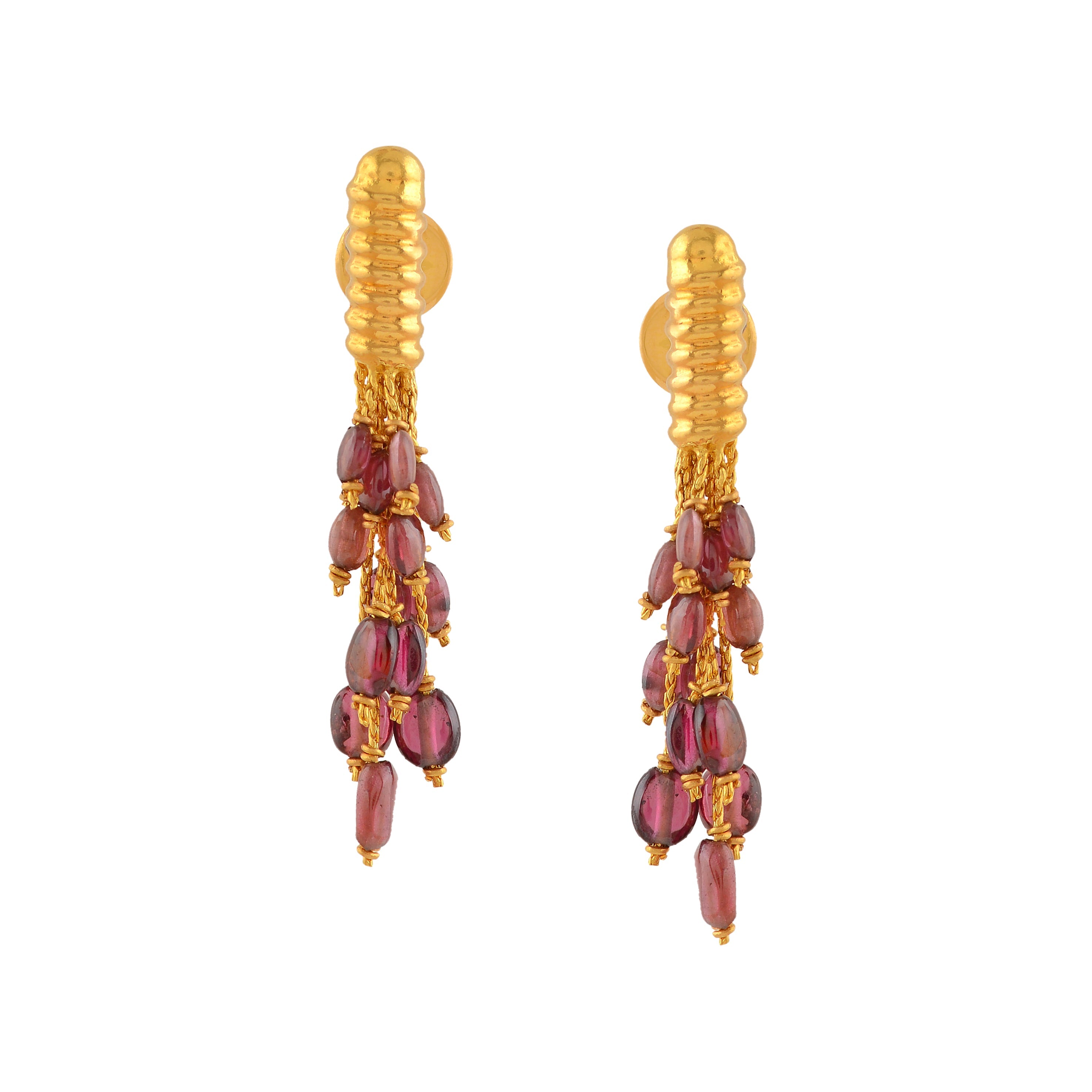 Minimal Gold Pearl Earrings - Krishna Jewellers Pearls and Gems