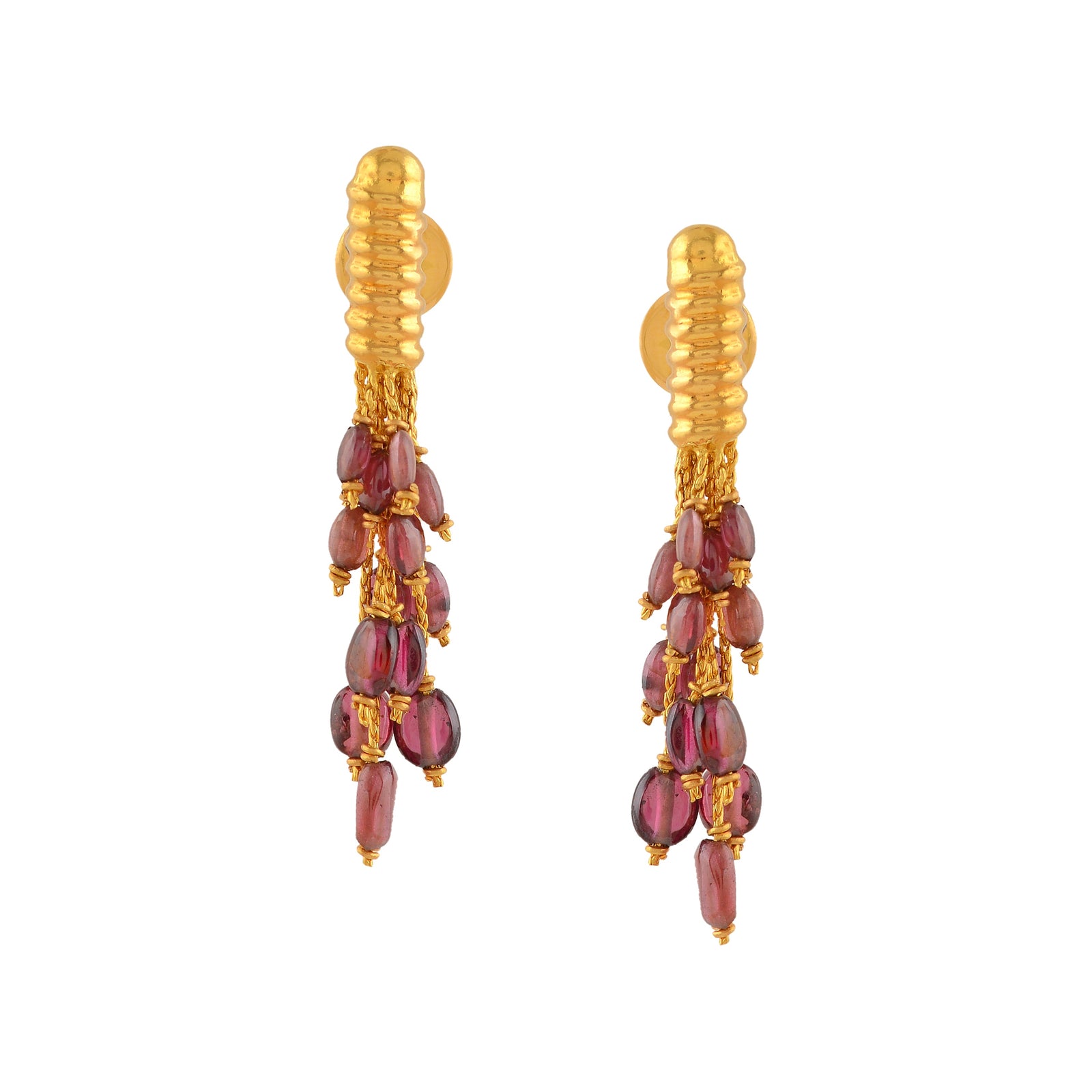 Minimal Gold Pearl Earrings - Krishna Jewellers Pearls and Gems