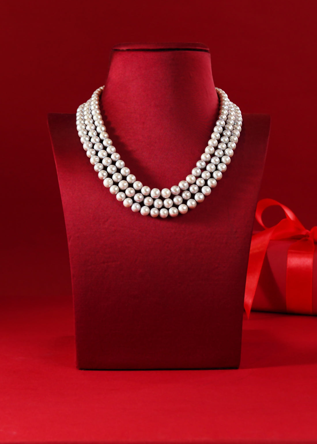Freshwater Pearl Layered Mala with Timeless Elegance