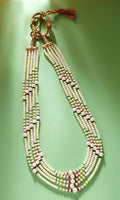 Freshwater Pearl Navaratna Layered Mala
