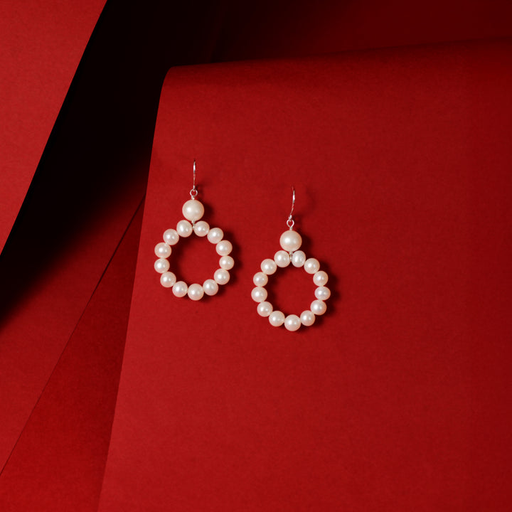 Pearl Hoop Drop (Pearl Drop Earrings)