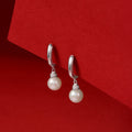 Pearl Glint (Pearl Hoop Earrings)
