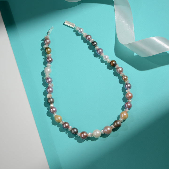 Multi-Colored Freshwater Cultured Pearl Necklace