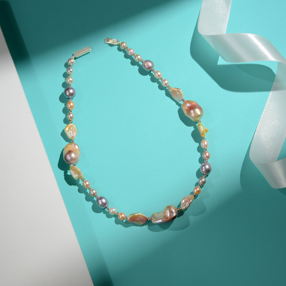 Multicolor Baroque Freshwater Pearl Necklace