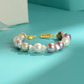 Multicolor Baroque Freshwater Pearl Bracelet with Clasp