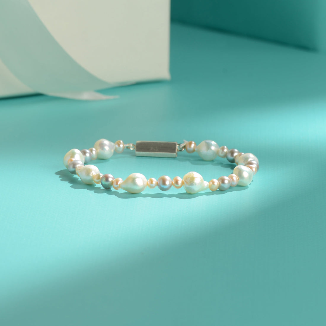 Freshwater Pearl Bracelet with Silver Clasp