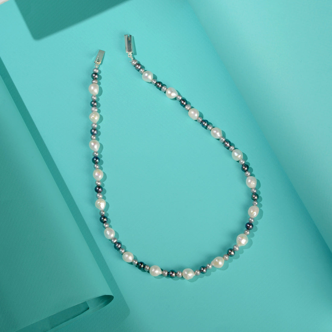 Classic Multi Colored Pearl Necklace