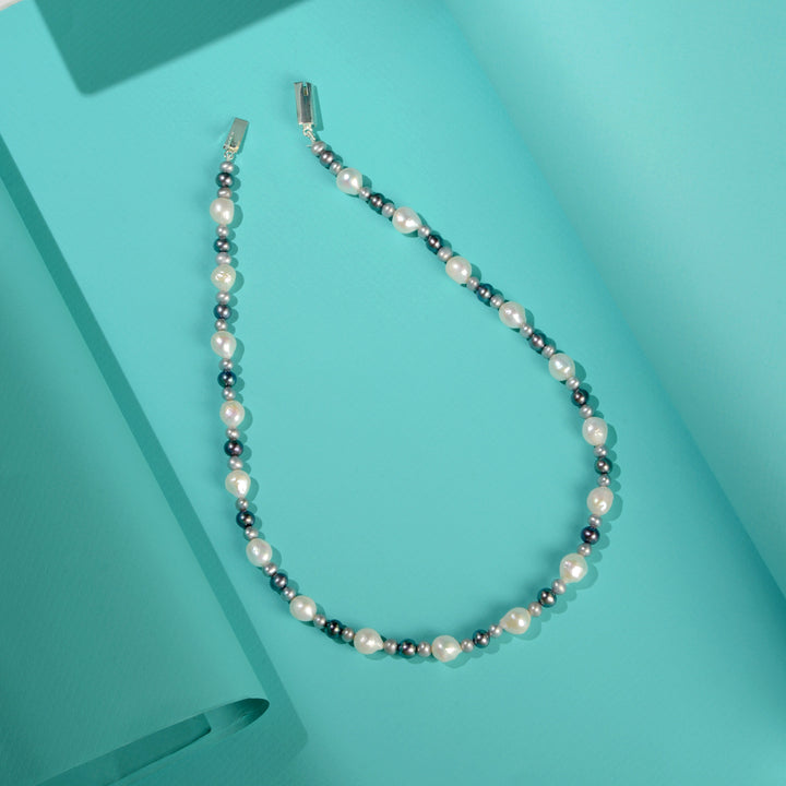 Classic Multi Colored Pearl Necklace