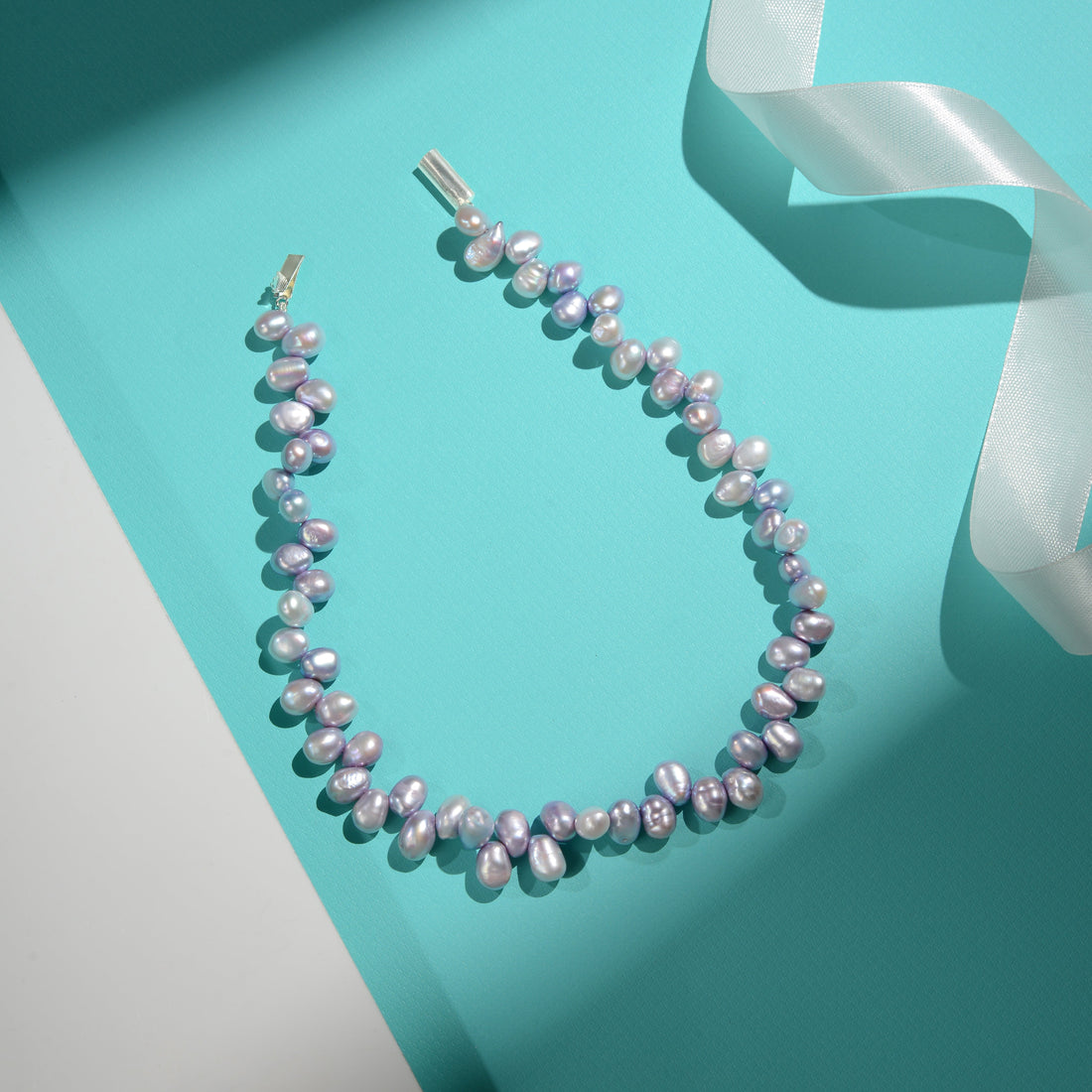 Grey Freshwater Rice Pearl String