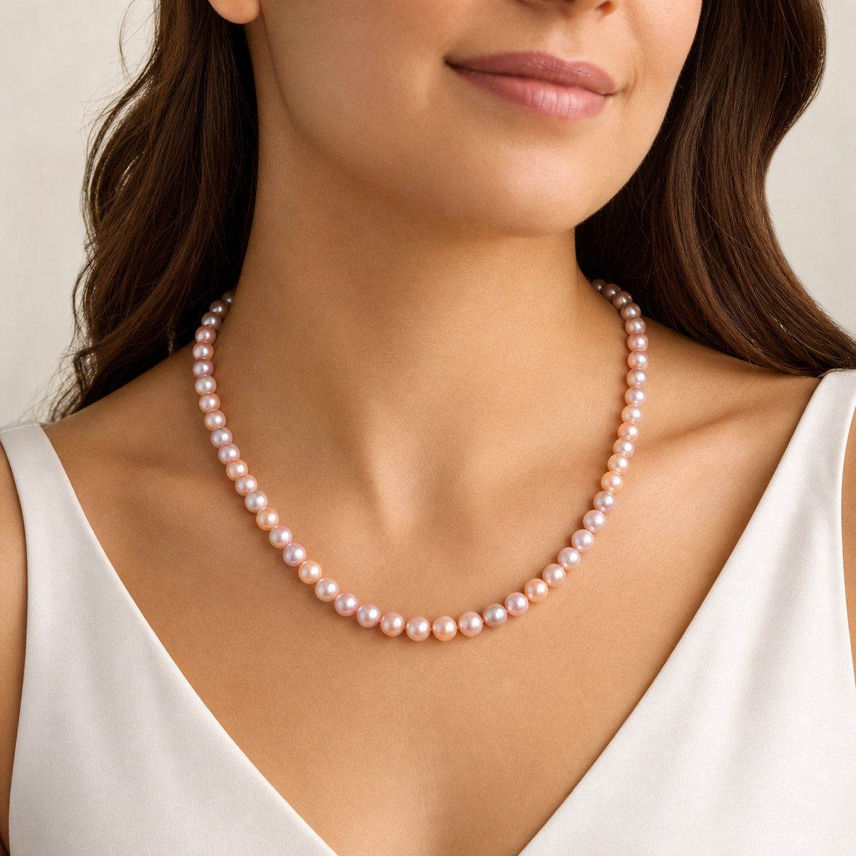 Naturally Lavender Graduation Pearl Strand