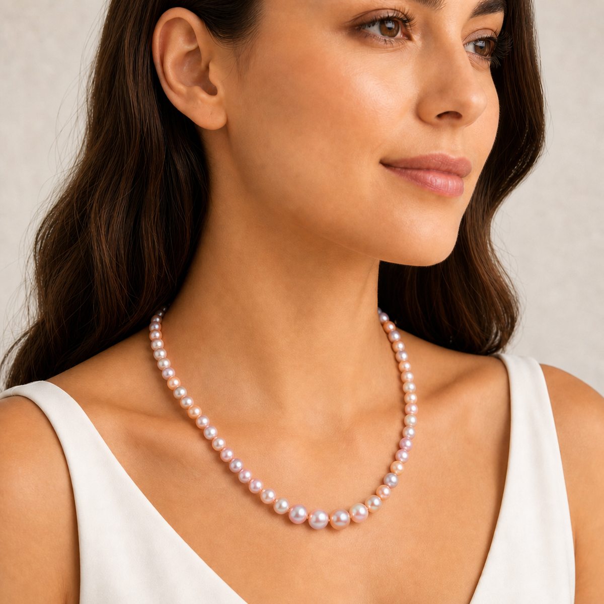 Naturally Lavender Graduation Pearl Strand