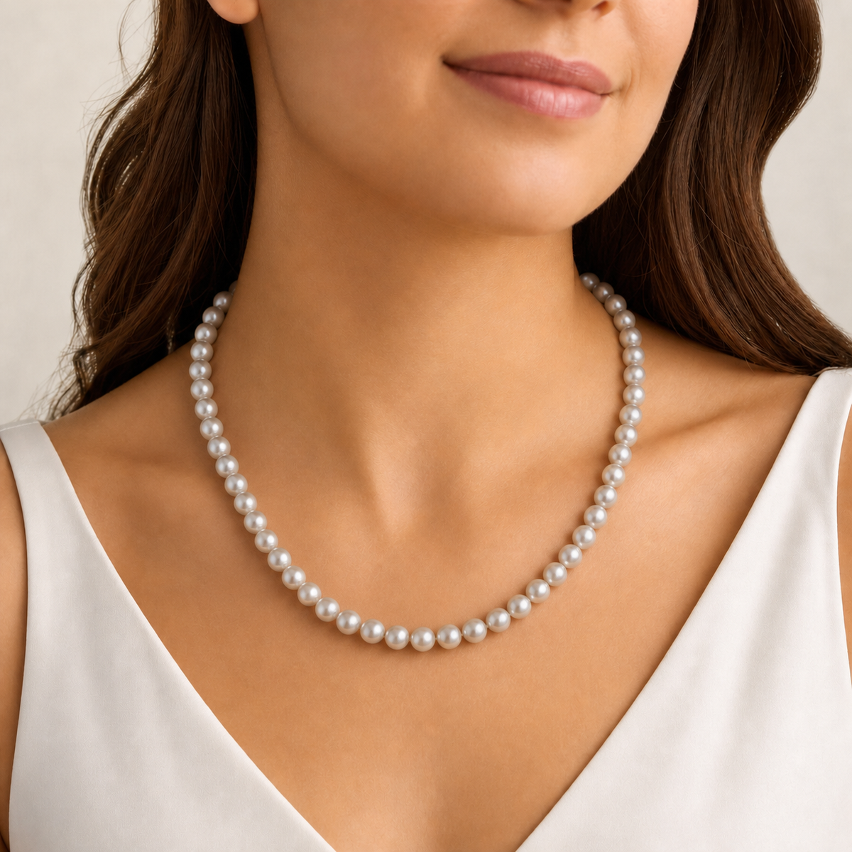 Steel Grey Pearl String | S1614